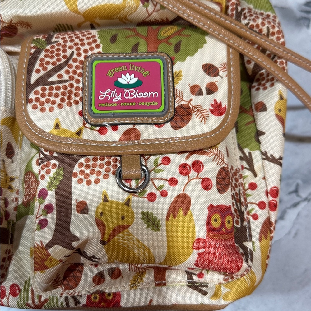 NWT! Lily Bloom Forest Owl Riley Backpack - Picture 13 of 16